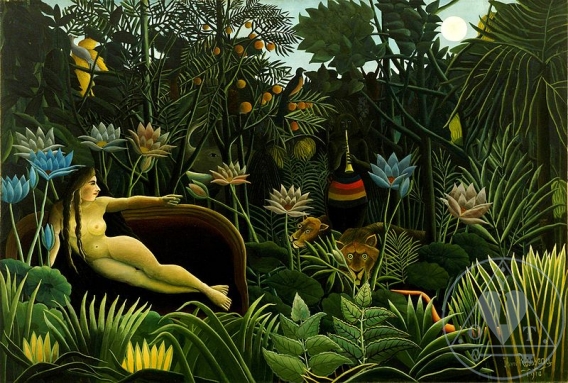 Modern Art Monday Presents Henri Rousseau The Banks of the Beivre Near  Bicetra  The Worley Gig